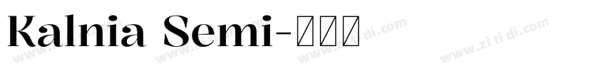 Kalnia Semi字体转换
